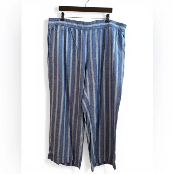 Old Navy High Waisted Wide Leg Linen Pants - Picture 2 of 8